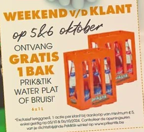 Gratis bak prik & tik water