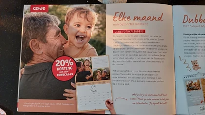 20% korting op kruidvat Cewe fotokalenders