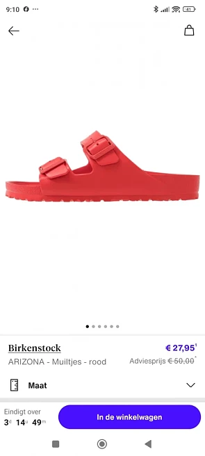 Birkenstock slippers voor 27,95€!