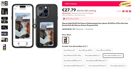 Hoesje voor iPhone waarbij je op de achterkant jouw eigen afbeelding kan tonen, 52% korting bij AliExpress