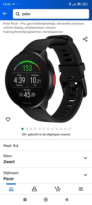 Polar pacer voor 129€