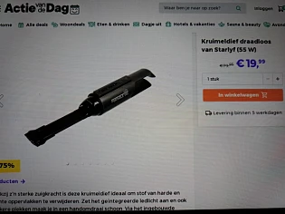Kruimeldief draadloos van Starlyf (55 W) -75%