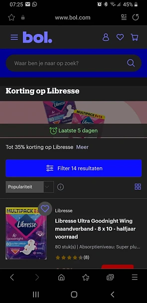Libresse maandberband