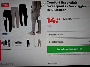 Comfort Essentials Sweatpants -70%