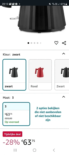 Alessi koffiekan -28%