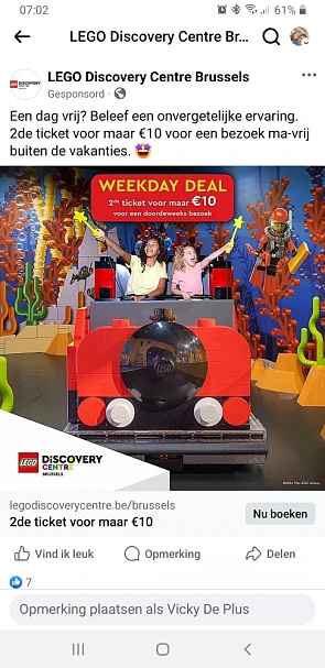 Weekday Deal lego discovery center