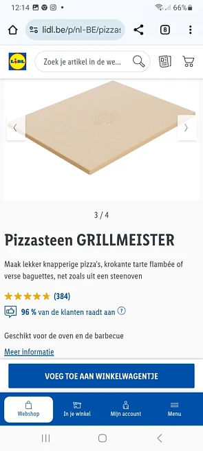Pizzasteen GRILLMEISTER
