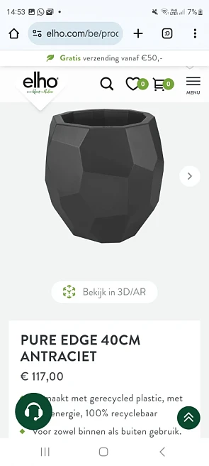Elho plantenbak 58€,64€