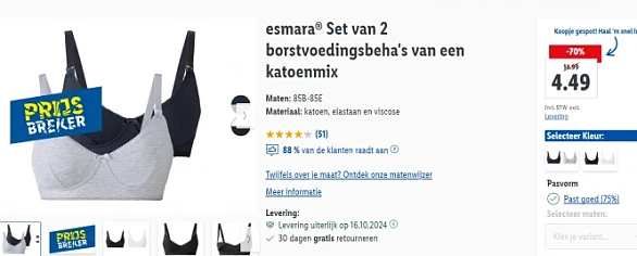 Tot -70% op Esmara zwangerschaps- en borstvoedingskleding 🤰🤱