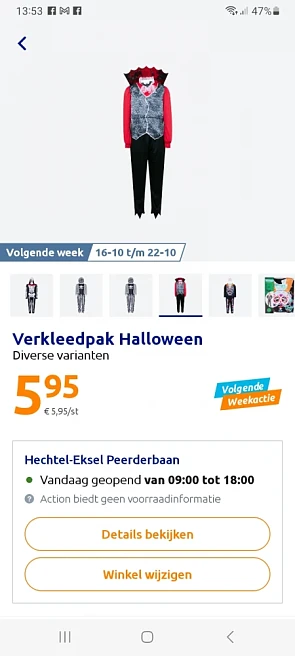 Halloween verkleedkleding