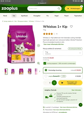 Whiskas 1+ kip