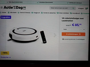V6 robotstofzuiger met Laadstation -78%