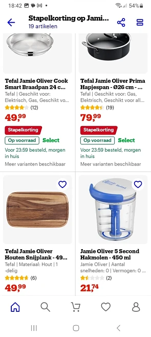 Stapelkorting Jamie Oliver