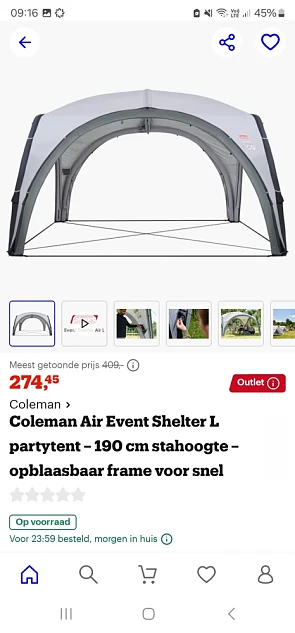 Air shelter Coleman Large