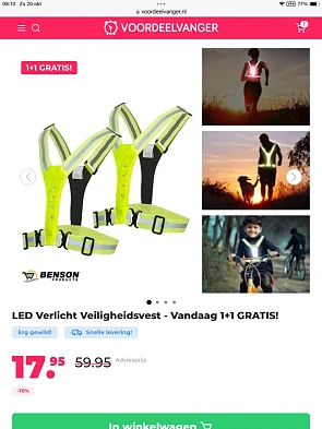 LED Verlicht Veiligheidsvest