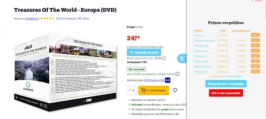 20 x dvd Europa