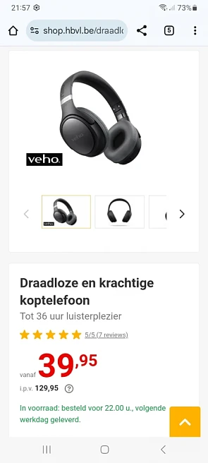 Veho draadloze koptelefoon ZB-4 NEB