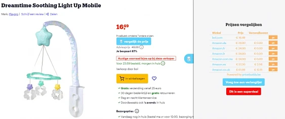 Dreamtime Soothing Light Up Mobile 🌜 PlayGro