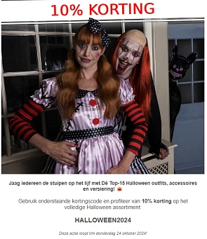 -10% op Halloween assortiment 👻 bij Feest Bazaar 🎃
