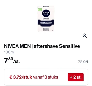 Colruyt nivea aftershave 100ml