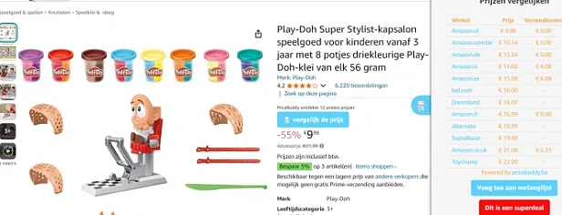 -55% Play-Doy set kapsalon bij Amazon 🇳🇱 💇