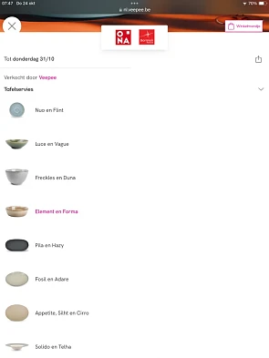 Tafelservies ona en Schott Zwiesel