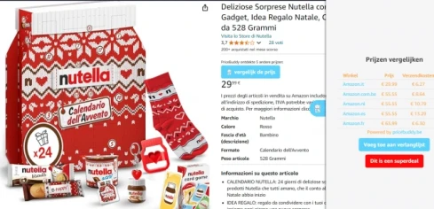 Nutella 🍫 Adventskalender 2024