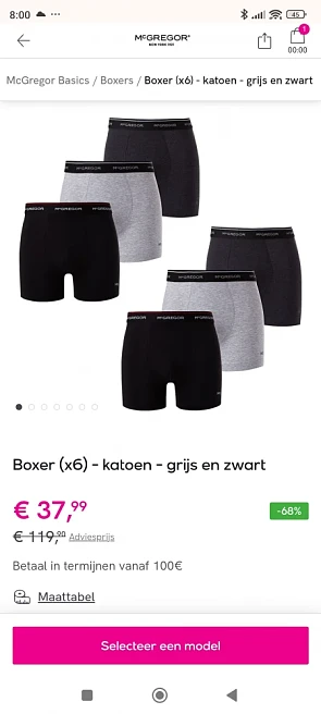 MC gregor boxershorts tot 70% korting