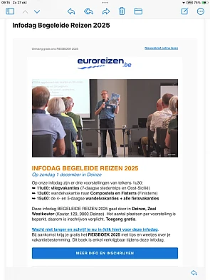 Infodag begeleide reizen 2025