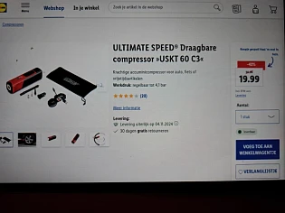 ULTIMATE SPEED® Draagbare compressor »USKT 60 C3« -42%