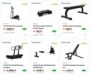 Hoge kortingen op artikelen van VirtuFit (tot 57% korting) bij iBood
