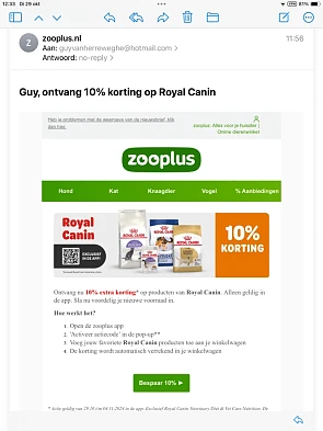 Zoo plus Royal canin