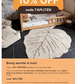 -10% op tapijten bij De Gele Flamingo