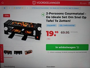 2-Persoons Gourmetstel -71%