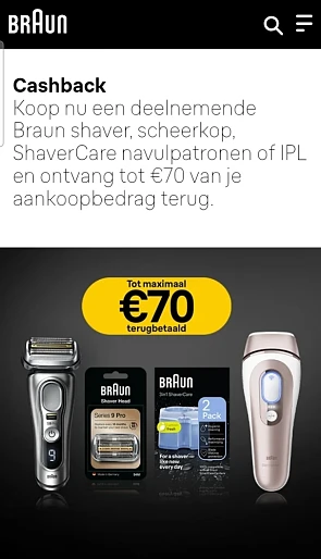 Braun cashback