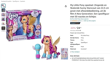 -60% My Little Pony set 🎀 Zingende en Skatende Sunny Starscout