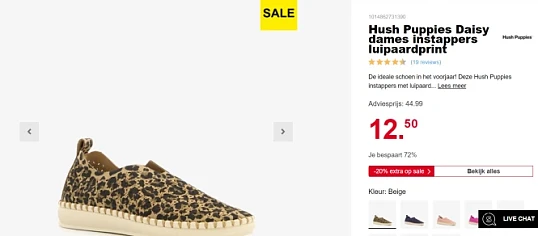 -72% Hush Puppies Daisy dames instappers 🤩 Scapino