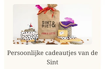 25% korting op gepersonaliseerde jute zak sint