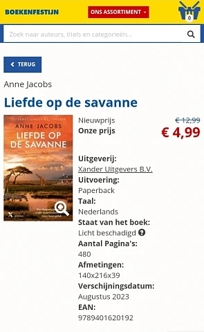 Anne Jacobs - Liefde op de savanne