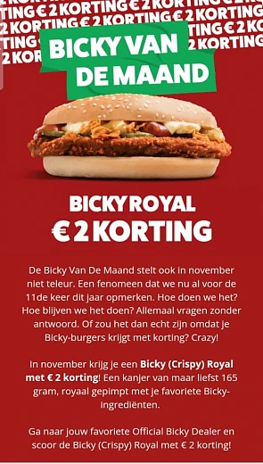 Bicky van de maand