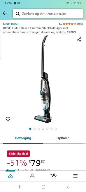 BISSELL MultiReach Essential Steelstofzuiger