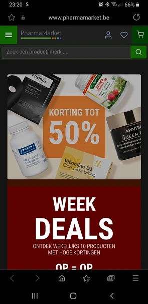 PharmaMarket week deals tot 50% korting