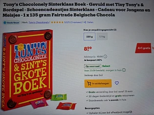 Tony's Sinterklaas boek -40%
