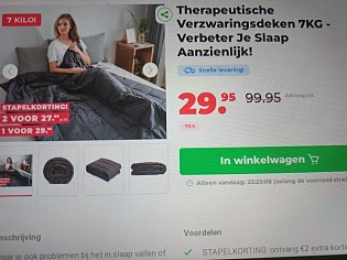 Therapeutische Verzwaringsdeken 7KG - Verbeter Je Slaap Aanzienlijk! -70%