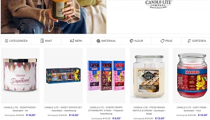 Tot -58% op geurkaarsen Candle-Lite