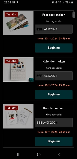 Albelli tot 50% korting