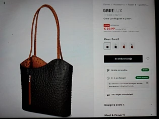 Gave Lux Rugzak in Zwart -70%