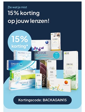 15% korting bij Lensonline