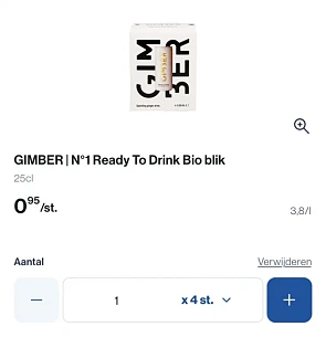 Gimber drank (reactie ah)