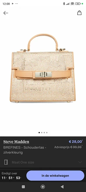 Steve Madden handtas voor 28€